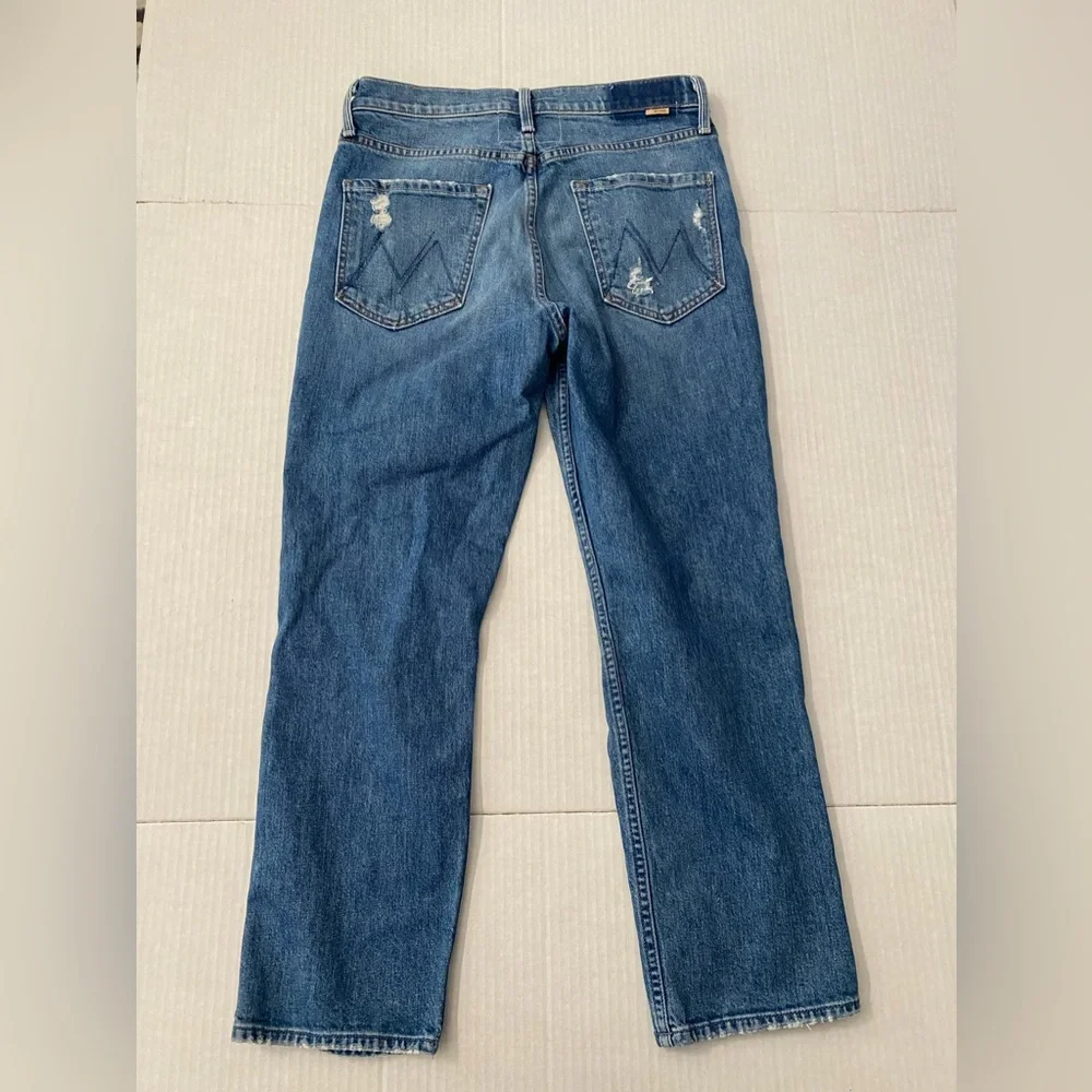 MOTHER SUPERIOR Tomcat Jeans Playing With Scissors Cropped Straight Leg 29 - Picture 6 of 16